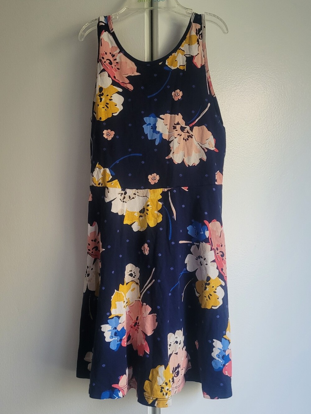 6/7 Old Navy Blue Floral Fit And Flare Dress